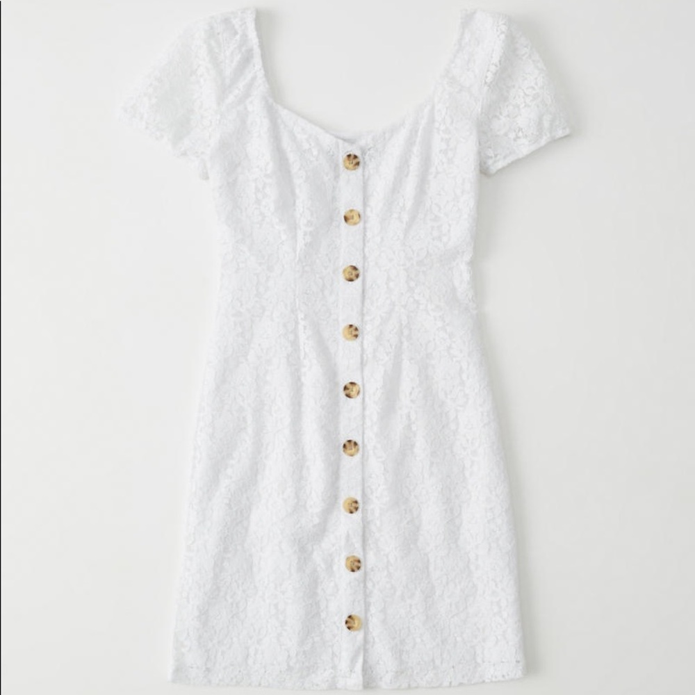 Abercrombie & Fitch Lace Button Front Dress
